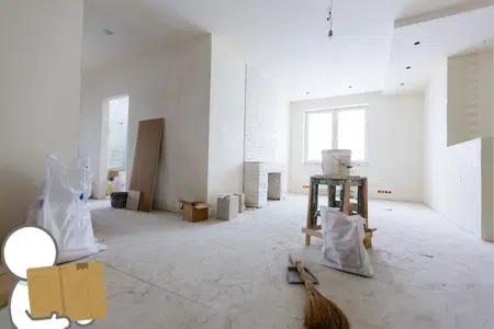 Trasloco di bilocale ora vuoto e con ristrutturazione in corso